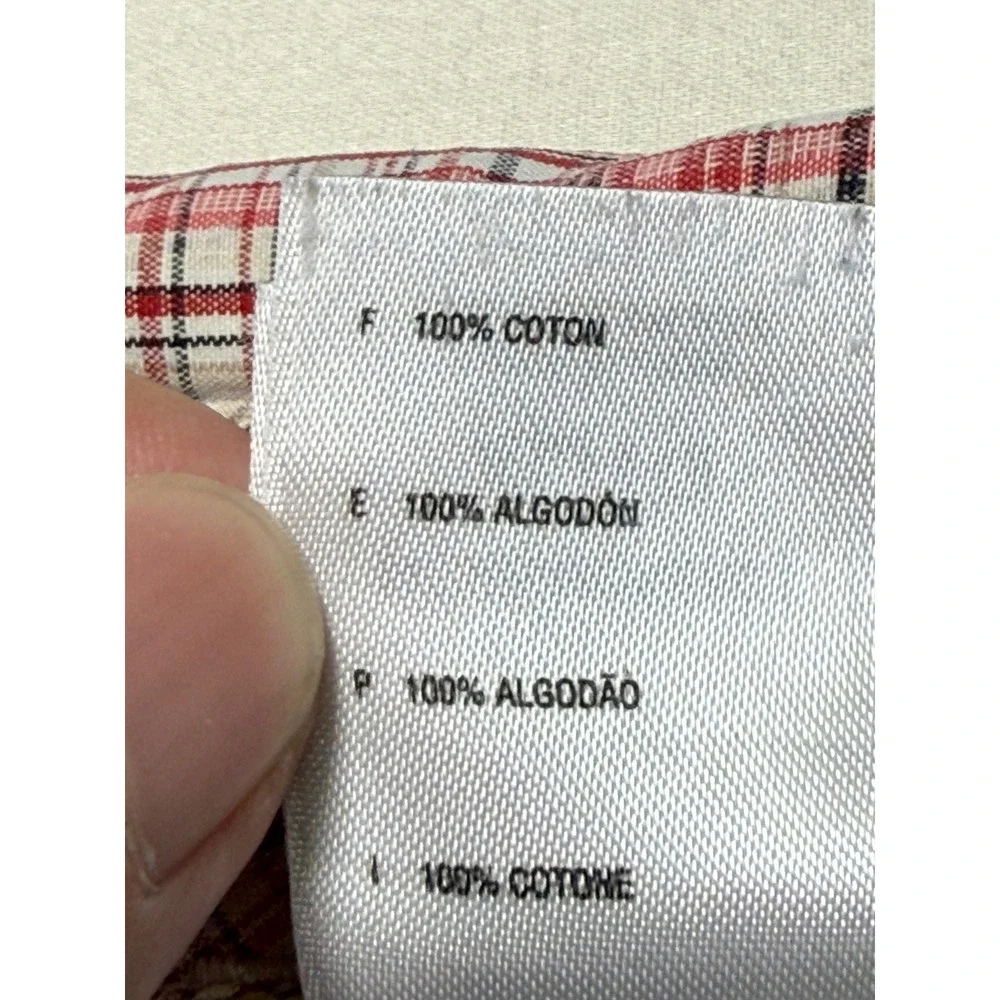 The North Face Mens XL‎ Series Red Plaid Button Down Long Sleeve Shirt